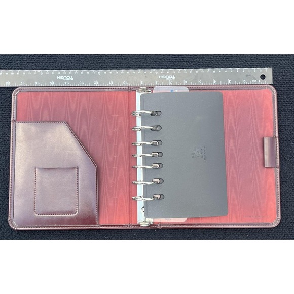 Vintage Franklin Quest Burgundy Leather Organizer Planner USA Ring Binder CL4044 - Picture 7 of 10